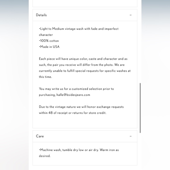 B Sides Vintage Lasso Jeans - Size 28 (?) - Picture 3 of 13